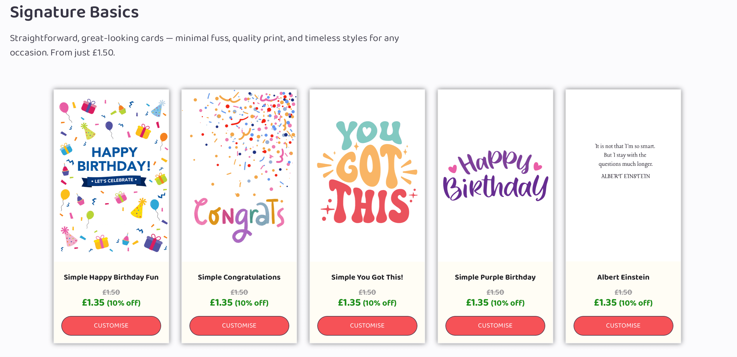 The Kudos Cards card shop